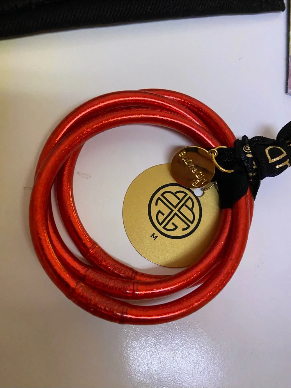 Budhagirl All Weather Bracelets Set Of 3 Red